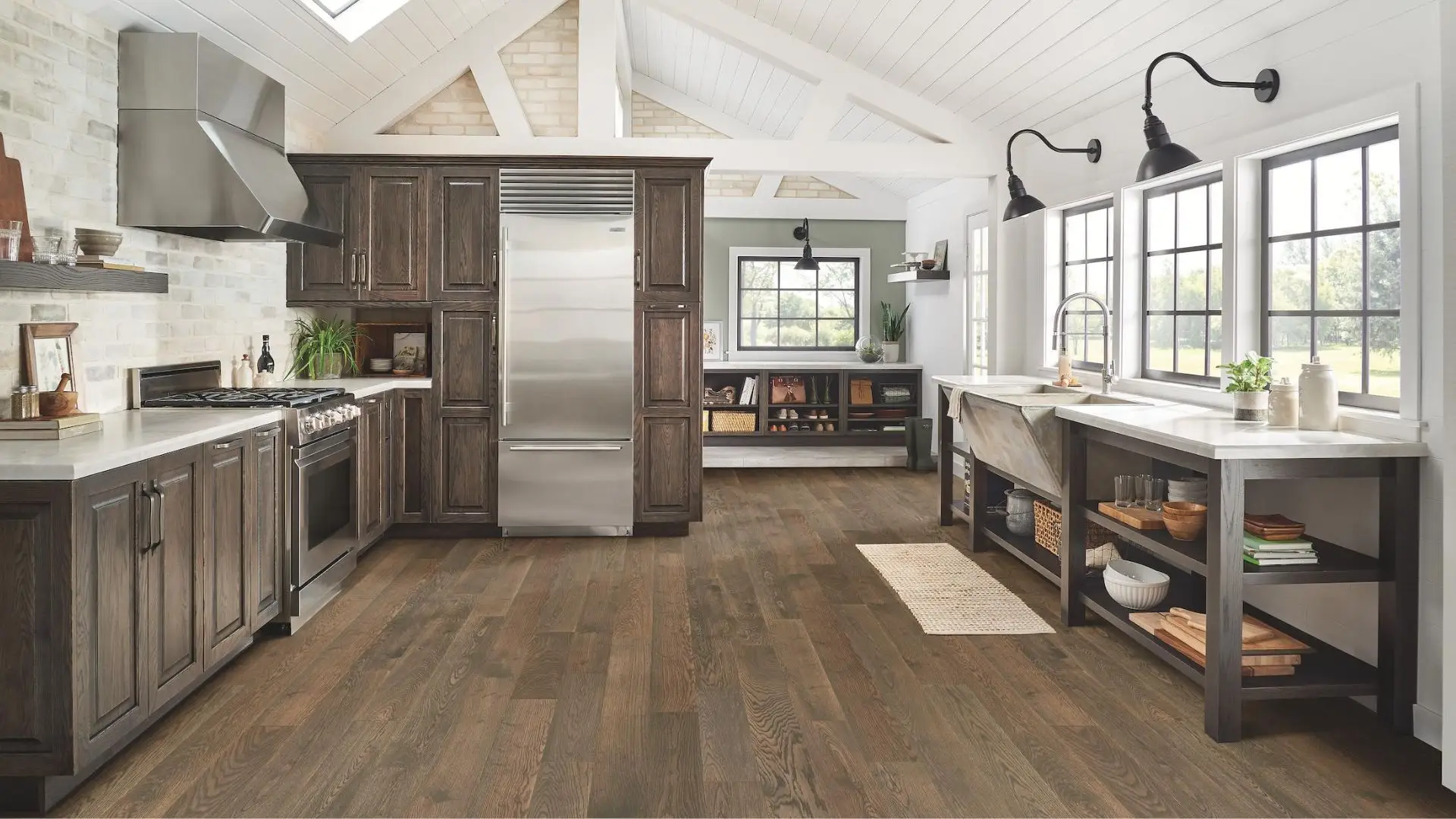 hardwood flooring in kitchen